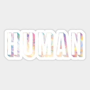 Human 3D Light Crystal Sticker